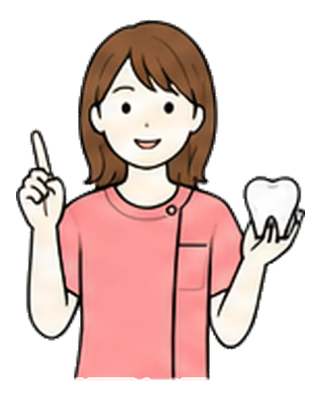 説明する歯科医師のイラスト